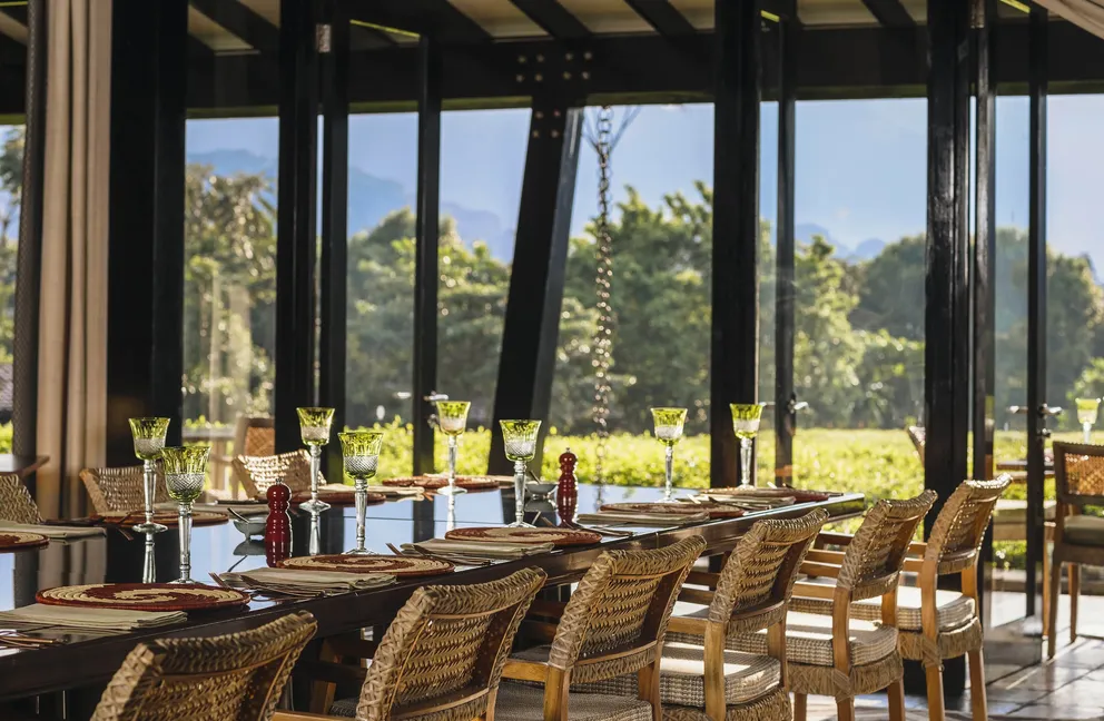 Dining Room at One and Only Nyungwe House Rwanda