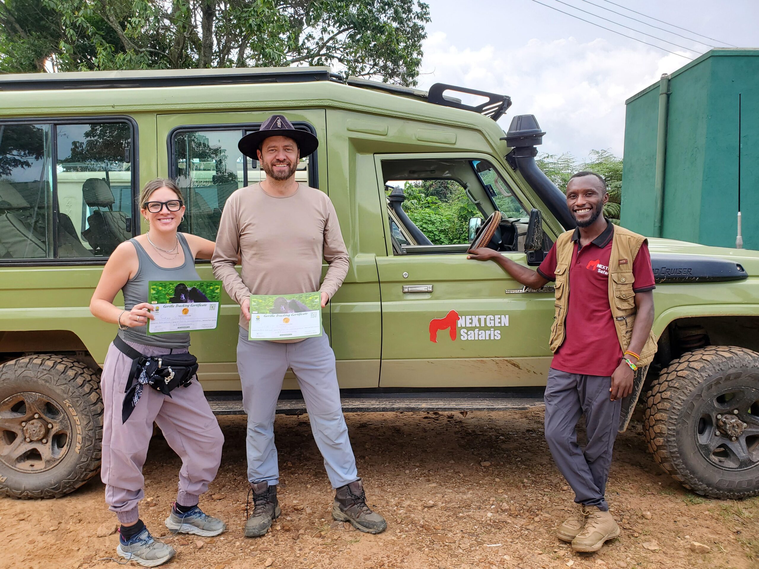 Nextgen Safaris guests on gorilla trekking