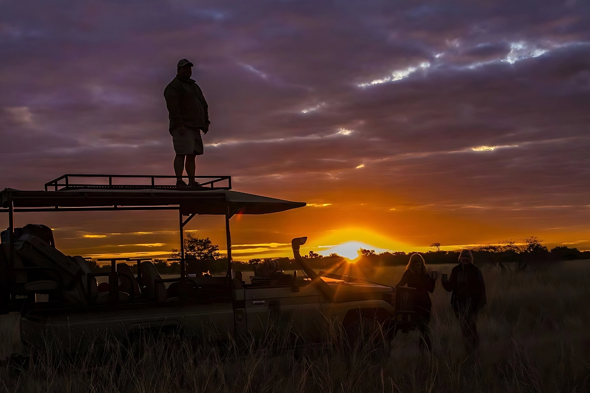 Akagera National Park Night Game Drives are specialized guided safari experiences conducted after sunset using well-equipped safari vehicles fitted with controlled spotlight systems. These lights are carefully used to locate nocturnal wildlife while minimizing disturbance to natural behavior.
