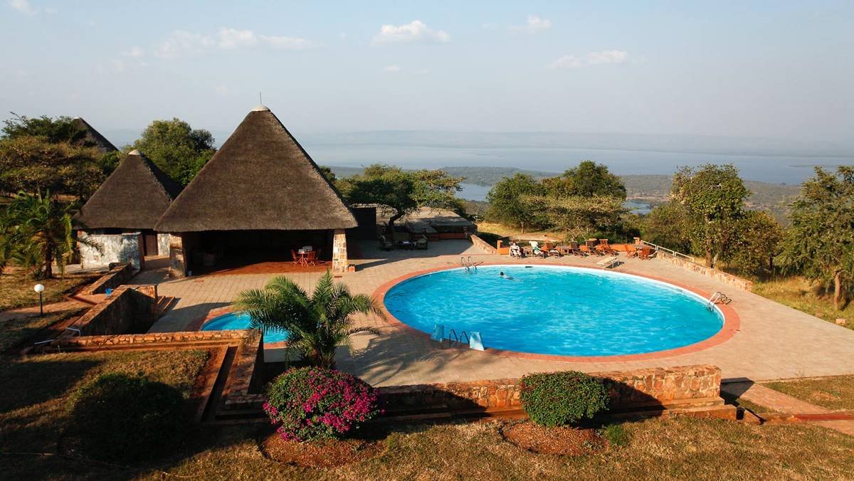 Akagera Game Lodge Aerial Pool View